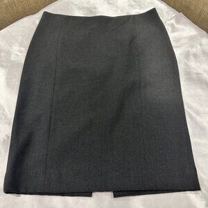 Zara Basic Charcoal Gray Pencil Skirt, Size 8